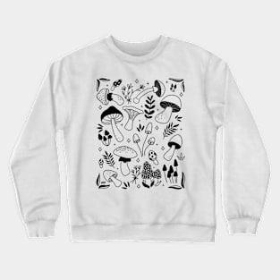 Mushroom Doodle Spread Crewneck Sweatshirt